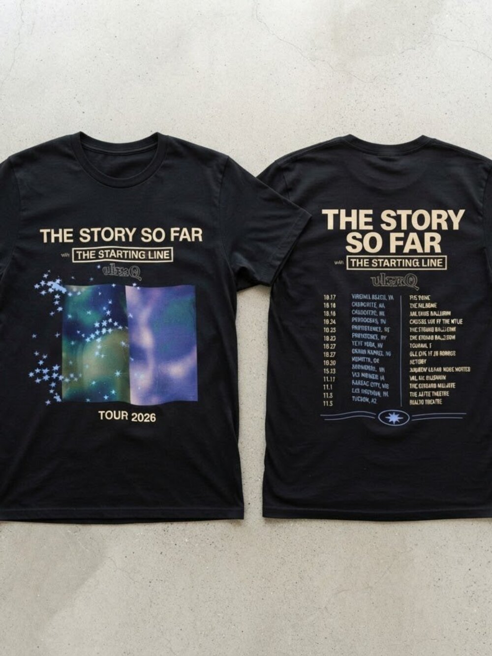 The Story So Far Tour 2026 Black T-Shirt S-4XL